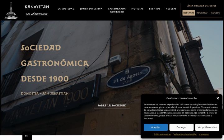 Screenshot of kanoyetan.es
