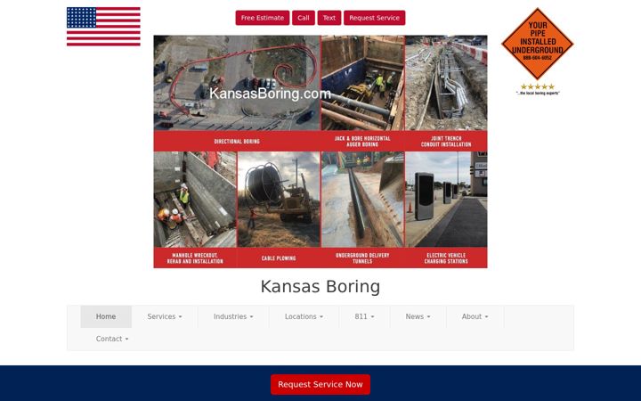 Screenshot of kansasboring.com