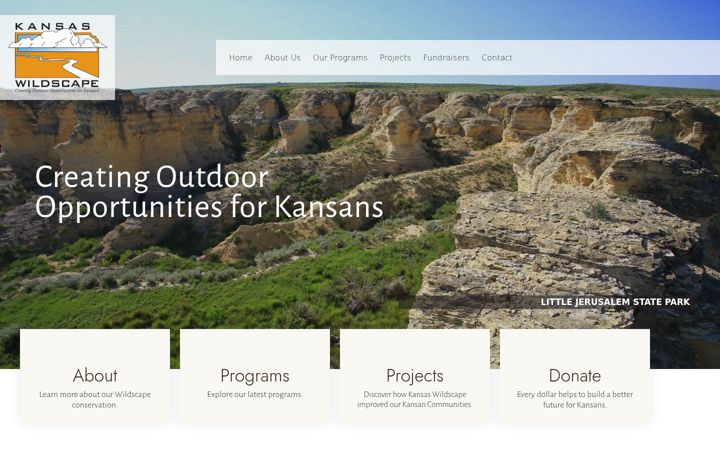 Screenshot of kansaswildscape.org