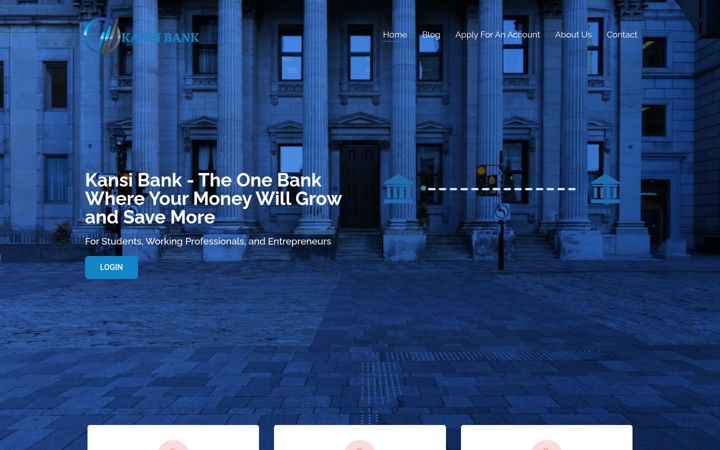 Screenshot of kansibank.com