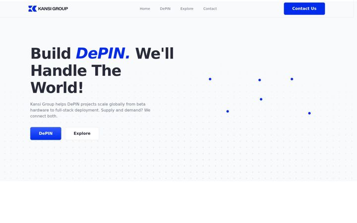 Screenshot of kansigroup.com