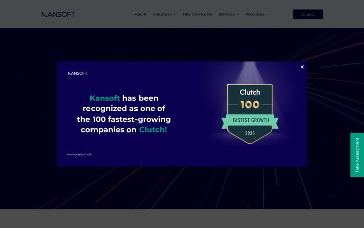 Screenshot of kansoft.ch