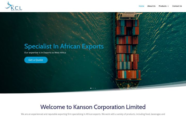Screenshot of kansoncorp.com