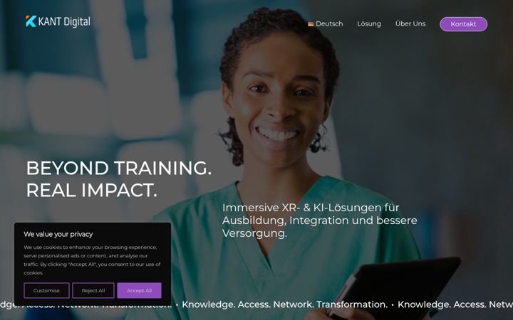 Screenshot of kant-digital.com