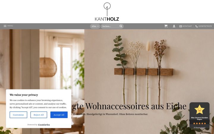 Screenshot of kant-holz.de