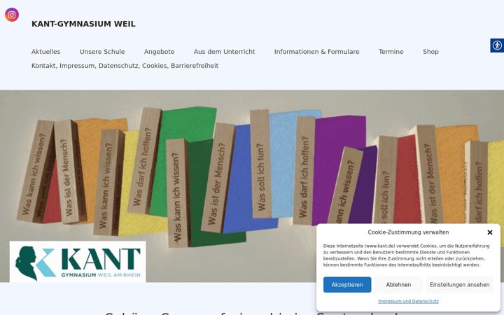Screenshot of kant.de