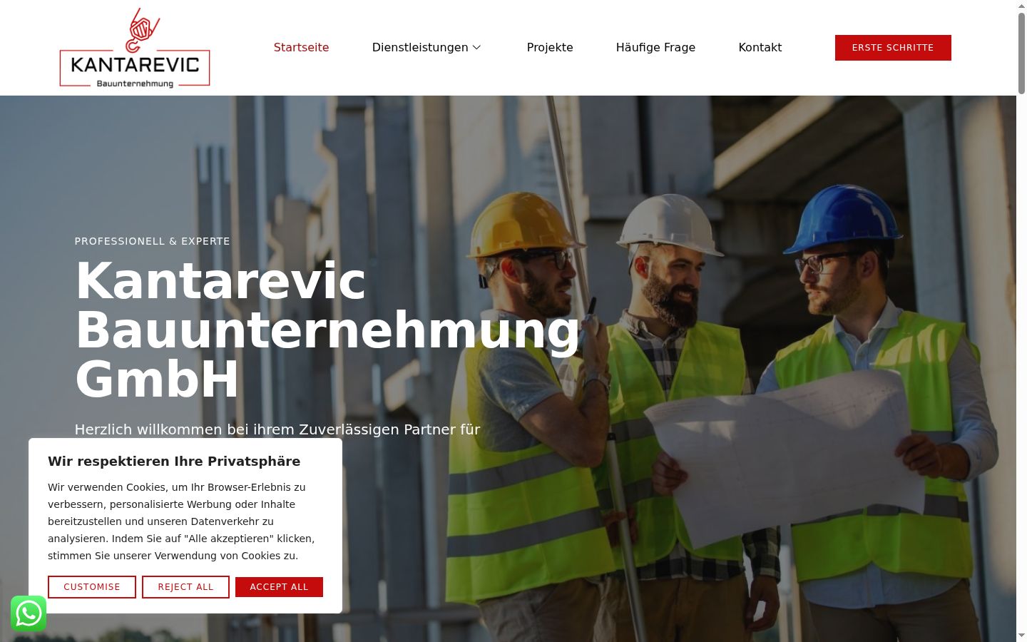 Screenshot tal-banner tal-kunsens muri qabel kwalunkwe interazzjoni