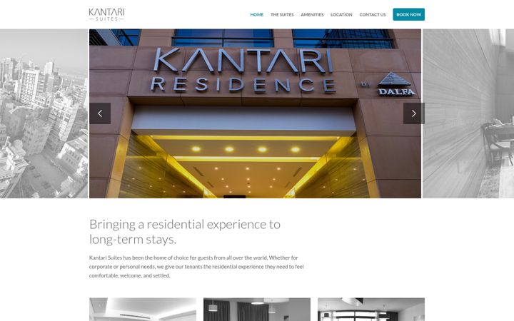 Screenshot of kantarisuites.com