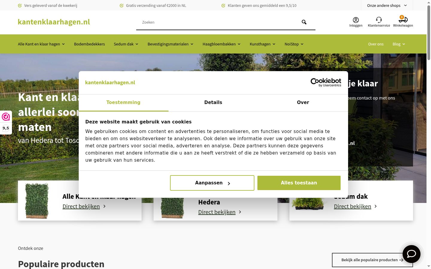 Zrzut ekranu banera zgody wyświetlanego przed jakąkolwiek interakcją