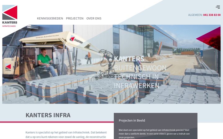 Screenshot of kantersinfra.nl