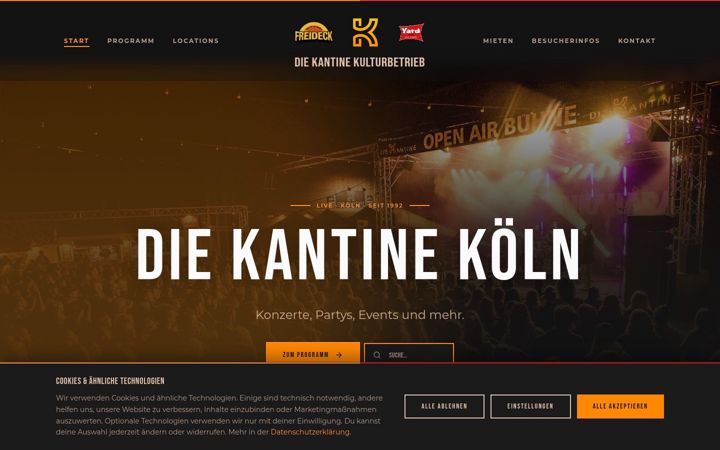 Screenshot of kantine.com