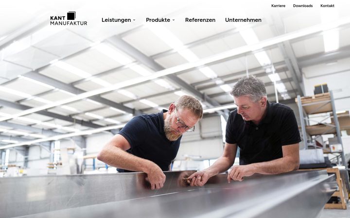 Screenshot of kantmanufaktur.com