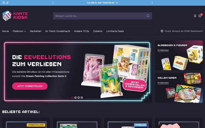 Screenshot of kantokiosk.de