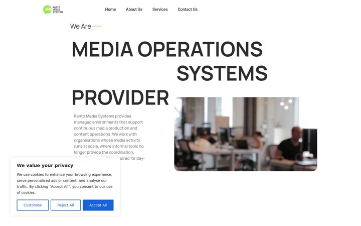 Screenshot of kantomediasystems.com