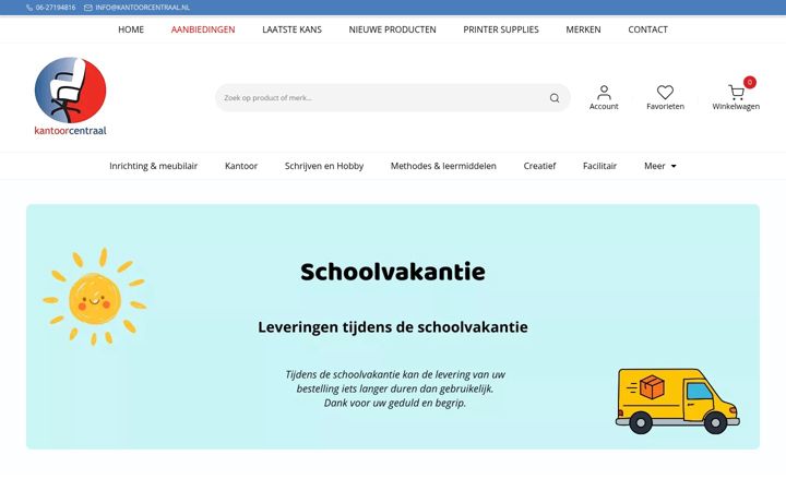 Screenshot of kantoorcentraal.nl