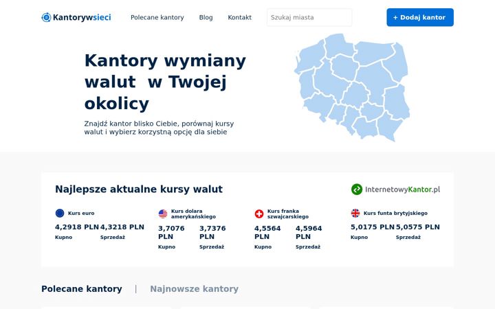 Screenshot of kantorywsieci.pl