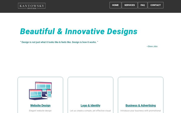 Screenshot of kantowsky.com