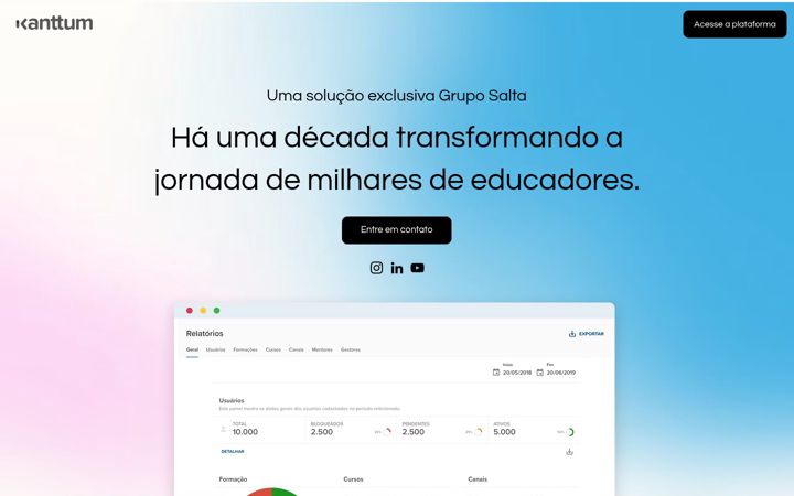 Screenshot of kanttum.com.br