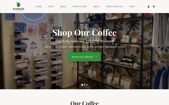 Screenshot of kanuckcoffeeroasters.com
