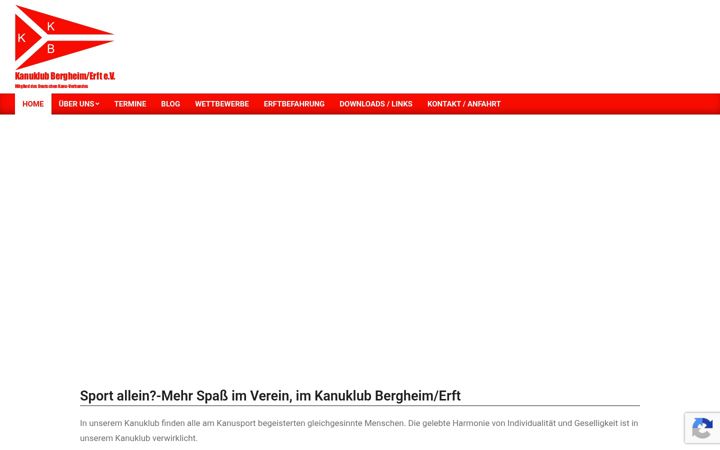 Screenshot of kanuklubbergheimerft.de