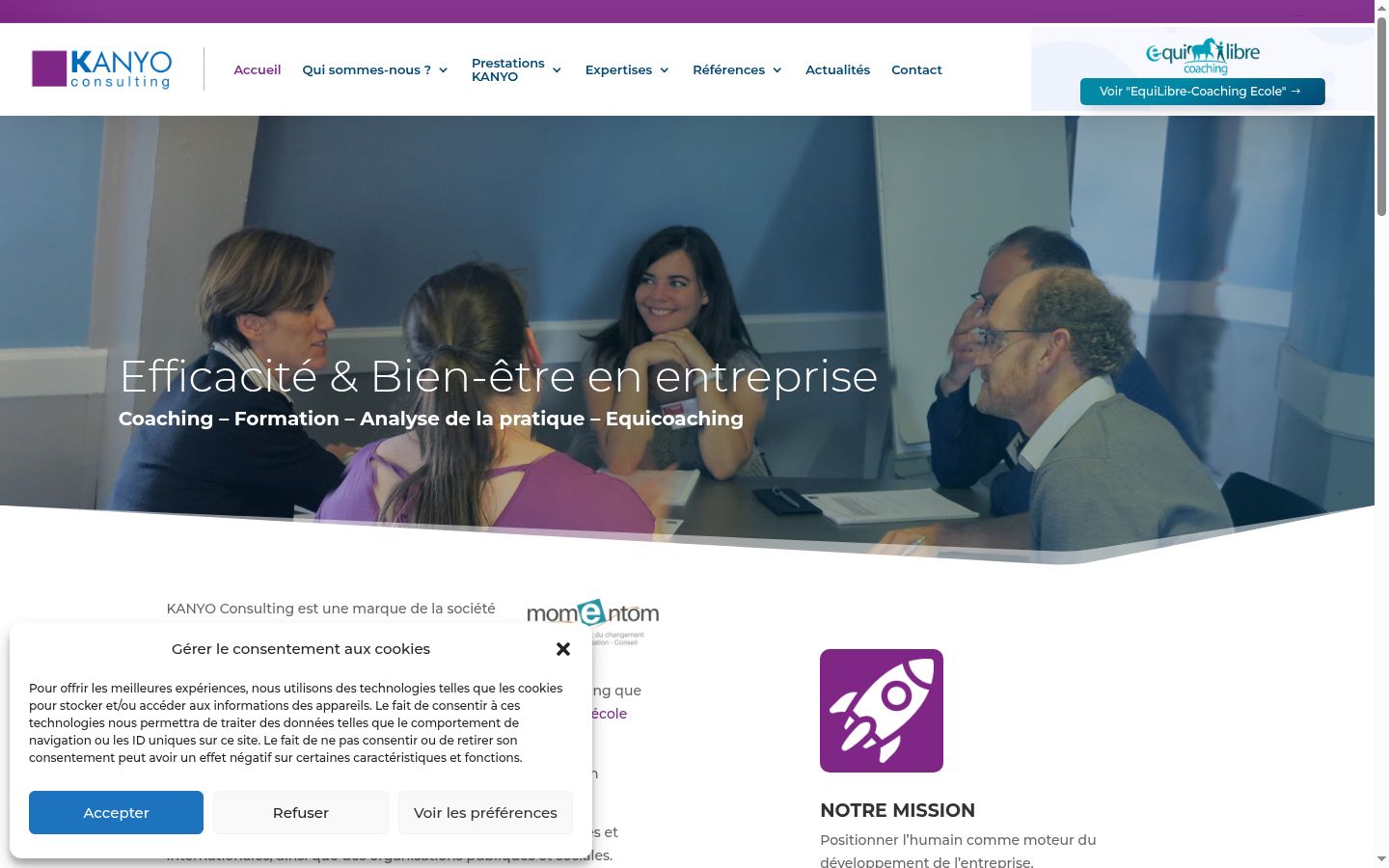 Captura de ecrã do banner de consentimento apresentado antes de qualquer interação