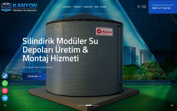 Screenshot of kanyonmekanik.com