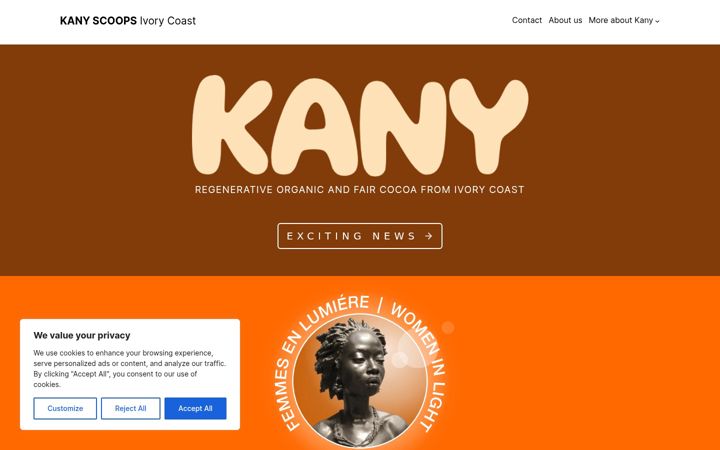 Screenshot of kanyscoops.com
