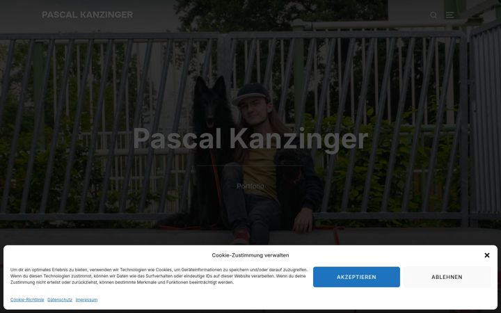 Screenshot of kanzinger.fr