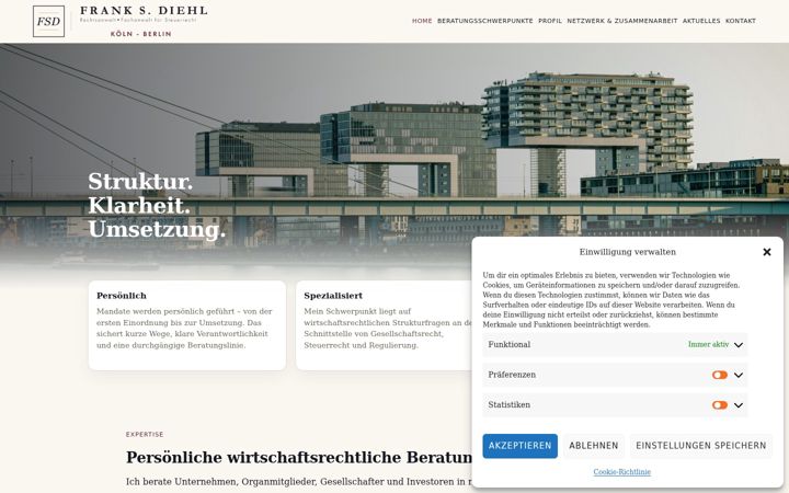 Screenshot of kanzlei-diehl.de