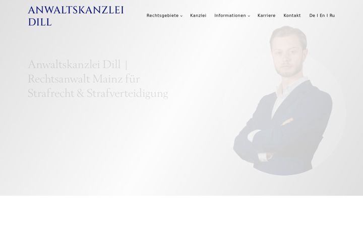 Screenshot of kanzlei-dill.de