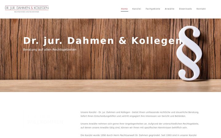 Screenshot of kanzlei-dr-dahmen.de