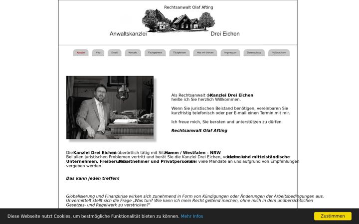 Screenshot of kanzlei-drei-eichen.de
