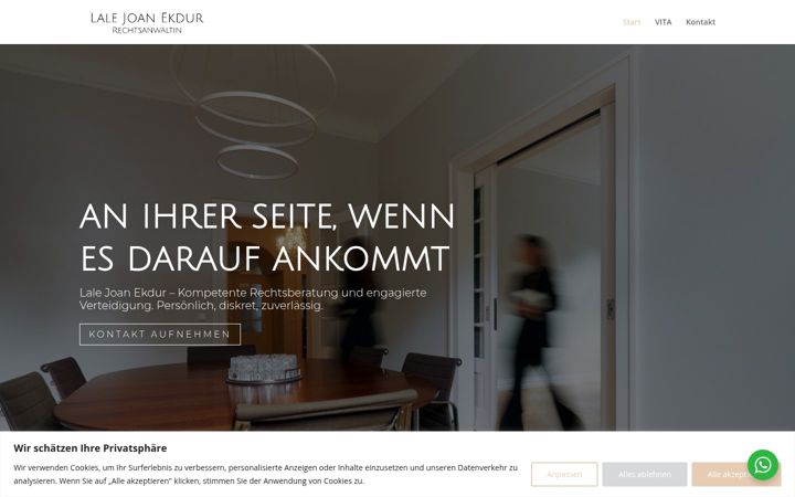 Screenshot of kanzlei-ekdur.de