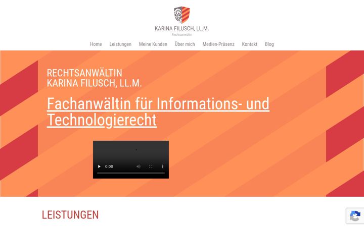 Screenshot of kanzlei-filusch.de