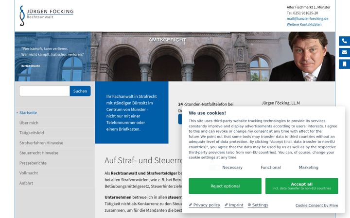 Screenshot of kanzlei-foecking.de