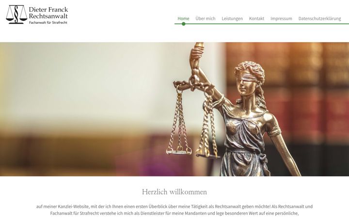 Screenshot of kanzlei-franck.com