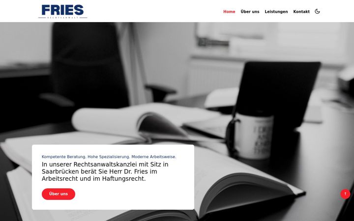 Screenshot of kanzlei-fries.de