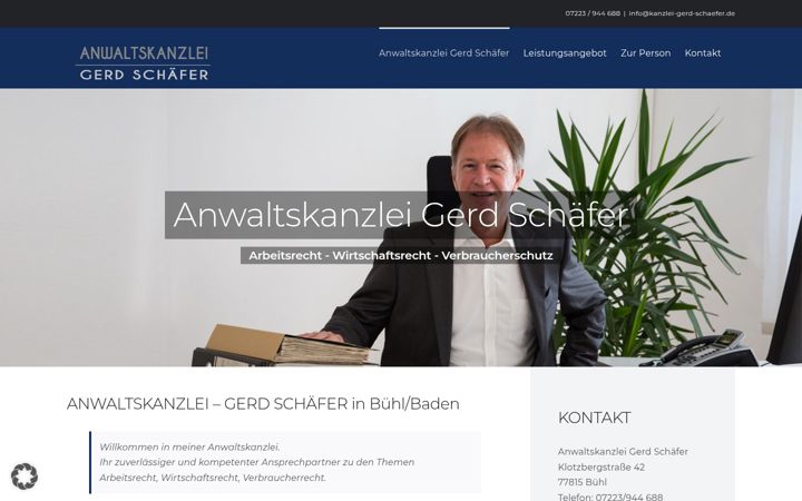 Screenshot of kanzlei-gerd-schaefer.de