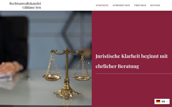Screenshot of kanzlei-gsa.de