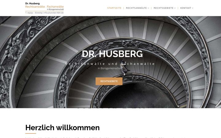 Screenshot of kanzlei-hbh.de