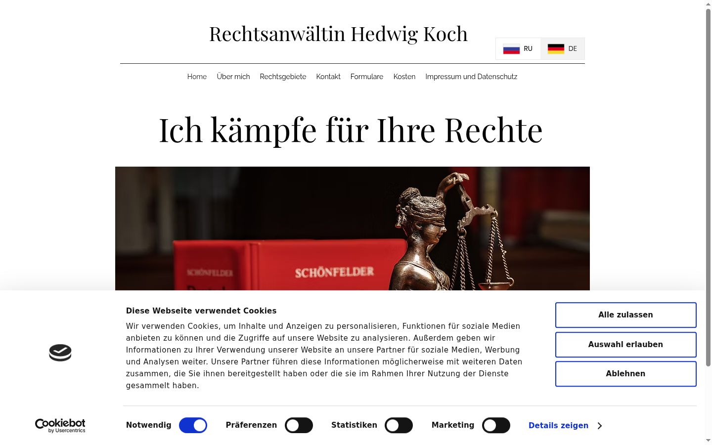 Screenshot tal-banner tal-kunsens muri qabel kwalunkwe interazzjoni
