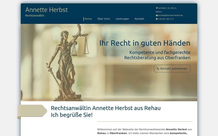 Screenshot of kanzlei-herbst.de