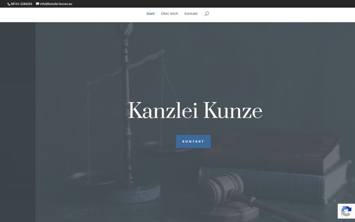 Screenshot of kanzlei-kunze.eu