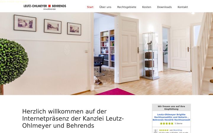 Screenshot of kanzlei-lob.de
