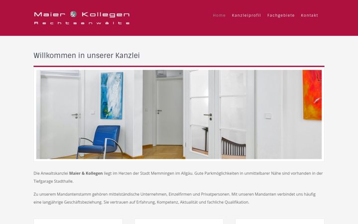Screenshot von kanzlei-maier.com