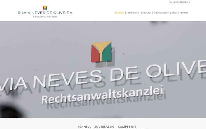 Screenshot of kanzlei-oliveira.de