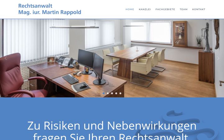 Screenshot of kanzlei-rappold.at