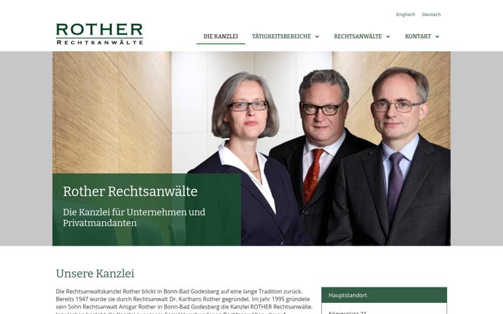 Screenshot of kanzlei-rother.de