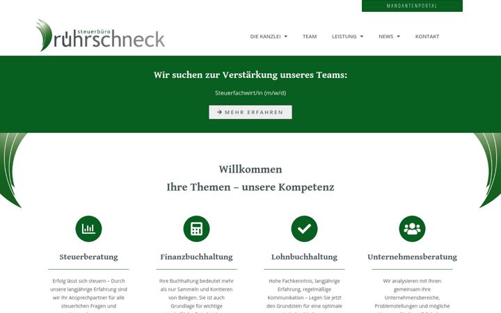 Screenshot of kanzlei-ruehrschneck.de