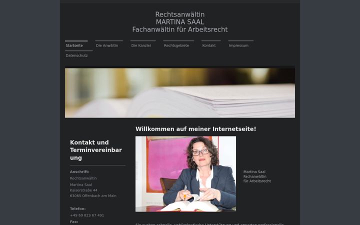 Screenshot of kanzlei-saal.de